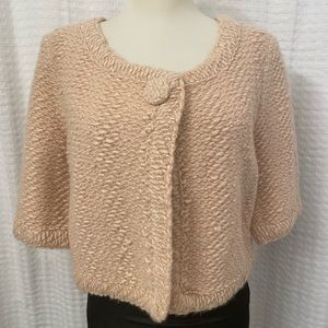 Dana Buchman Bolero Shrug Sweater 3/4 Sleeve Size M excellent condition